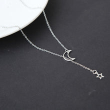 Load image into Gallery viewer, Moon Star Gold Color Pendant Choker