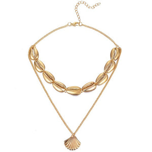 Multilayer Shell Trendy Necklace