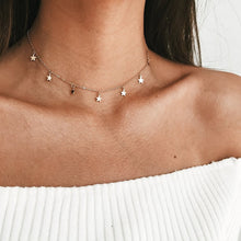 Load image into Gallery viewer, Gold Silver Chain Star Choker